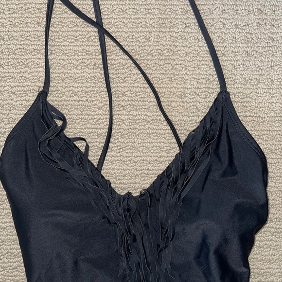 Women’s Decree One Piece Black Bathing Suit NWT size X-small - Picture 2 of 7